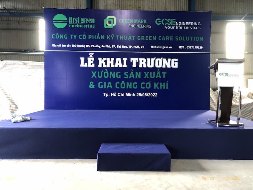 Buổi lễ khai trương được chuẩn bị rất chỉnh chu