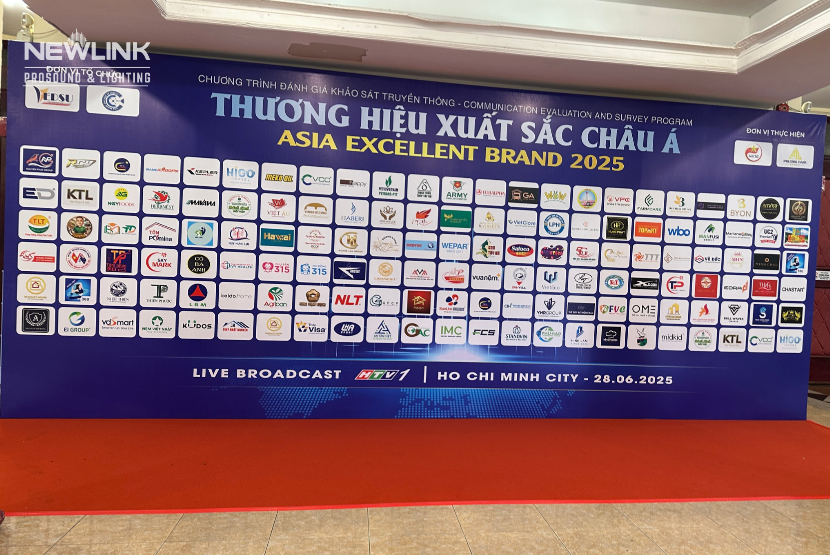 TỔ CHỨC SỰ KIỆN TRỌN GÓI CHUYÊN NGHIỆP CHO "THƯƠNG HIỆU XUẤT SẮC CHÂU Á 2025" CÙNG NEWLINK