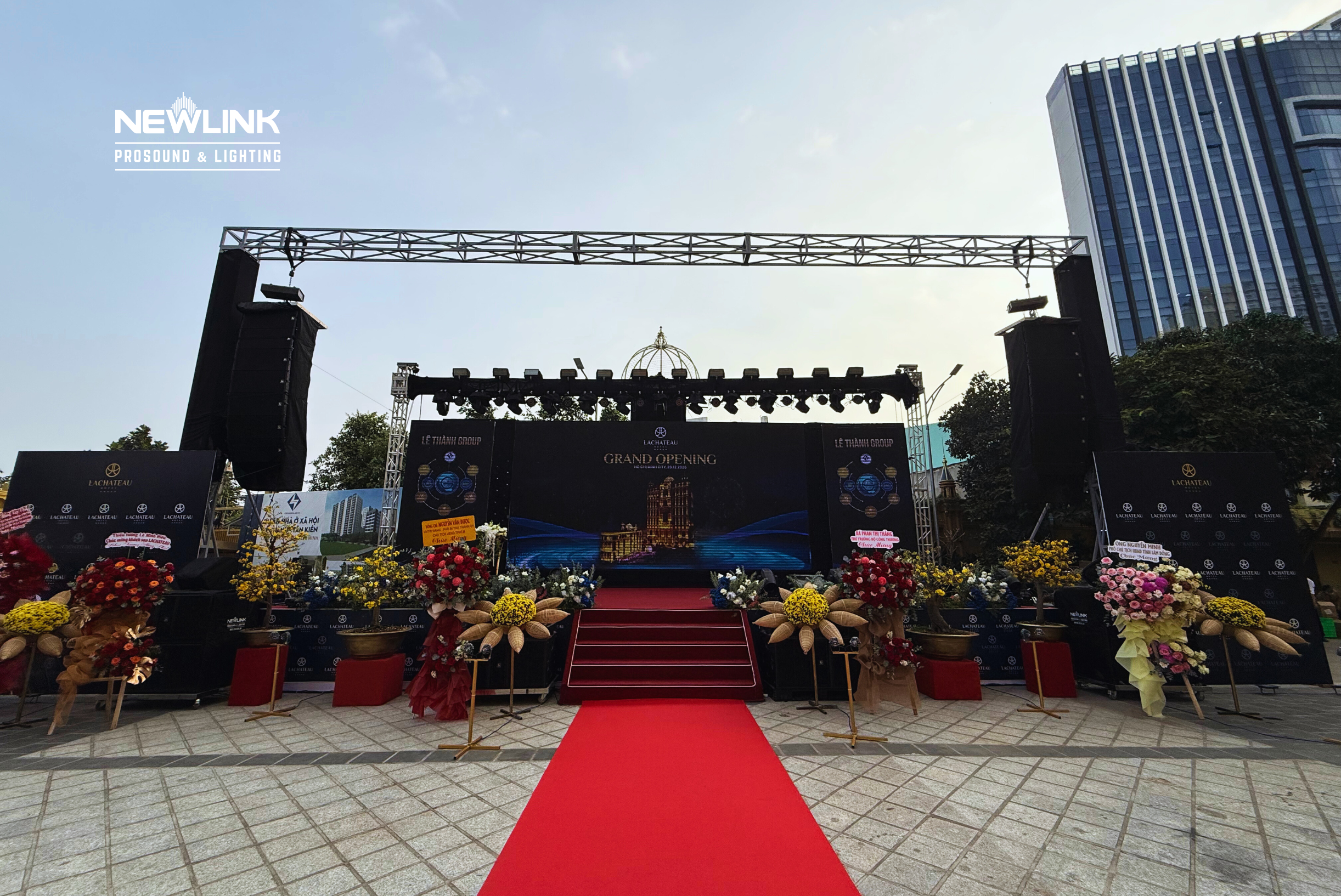 DỊCH VỤ ÂM THANH ÁNH SÁNG SỰ KIỆN CHO GRAND OPENING LA CHATEAU HOTEL TẠI TP. HỒ CHÍ MINH